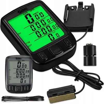 Produktbild von Fahrradcomputer Kabelgebunden – 28 Funktionen LCD – Tachometer & Kilometerzähler – Wasserdicht IP68 – Schwarz