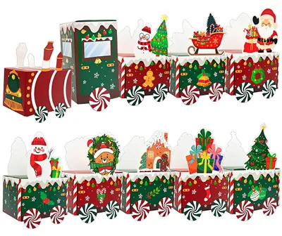 24 Adventskalenderdozen, DIY, Weihnachten, 2026, Karton, bunt