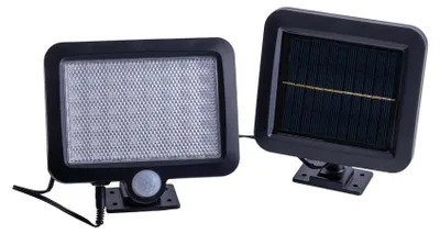 Obrázek produktu pro LED solární světlo, venkovní reflektor, IP44, černá, senzor