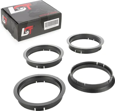 Produktbild von 4x Zentrierringe Distanzringe Alufelgen Ø 65,1 mm - Ø 72,5 mm für AUDI PORSCHE