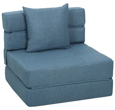 Produktbild von Schlafsessel Relaxsessel Gästebett. abnehmbarer Bezug, 70 cm x 70 cm x 61 cm, Dunkelblau