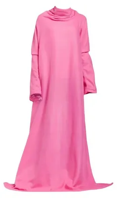 Produktbild von Verk Fleece-TV-Decke mit Ärmeln „Snuggie“, 180 x 140 cm, rosa