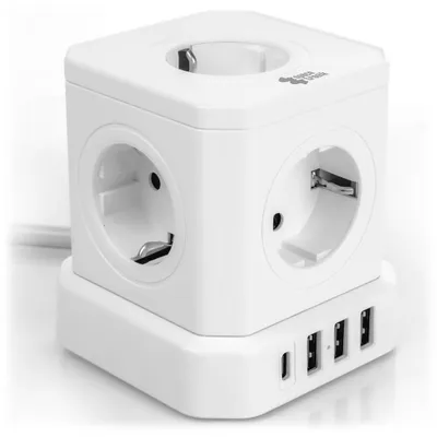 Produktbild von Steckdosenleiste 5xAC 3xUSB 1xUSB-C SPS-C02W