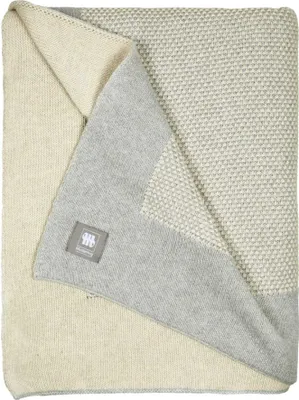 Produktbild von MUSTERRING Tagesdecke KNIT Grau 130 x 170 cm