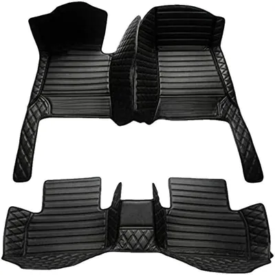 Image de Tapis de sol pour voiture, en cuir 3D, protection pour toutes saisons, Farben24