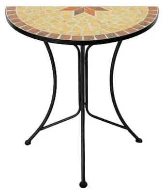 Produktbild von Runder Beistelltisch aus Metall mit Mosaik, 70 x 60 x 30 cm