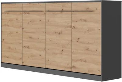 Produktbild von SMARTBett Schrankbett Standard Anthrazit/Wildeiche 90 Horizontal