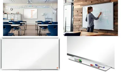 Produktbild von Nobo Premium Plus, 873 x 485 mm, Stahl, Fixed, Magnetisch