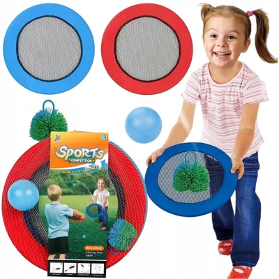 Produktbild von 2in1 Sport-Set für Kinder: Fliegende Disks & Bälle, Wurfscheiben Garten-Spielzeug