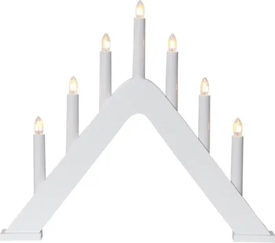 Produktbild von Star Trading 241-74, Leichte Dekorationsfigur, Weiß, IP20, Weiß, 7 Glühbirne(n), E10
