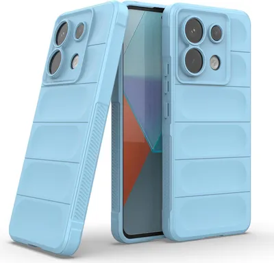 Produktbild von Handy Hülle für Xiaomi Redmi Note 13 Pro 5G Grip Case Cover Schutzhülle Softgrip Farbe: Hellblau