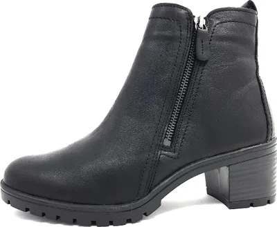 Image de Aco Fiona 03 : Chaussures de ville pour femmes, bottines, couleur noire, style décontracté