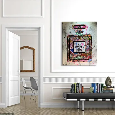Produktbild von n.5 - Zeitgenössisches Leinwandbild auf Holzrahmen 70x100 cm