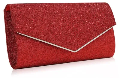 Produktbild von CORIOS Abendtasche Damen Kette Clutch Bag Glitzer Henkeltasche Hochzeit Brautbör
