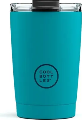 Produktbild von Cool Bottles Edelstahl-Thermobecher Vivid 330 ml - türkis