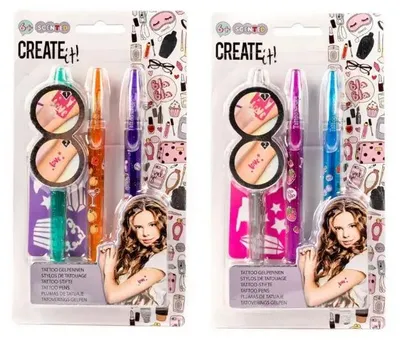 Immagine prodotto di CREATE it! - Set da 3 pennarelli gel per tatuaggi