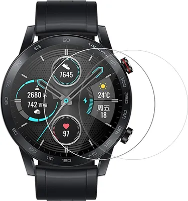 Immagine prodotto di Vetro temperato per Honor Magic Watch 2 46mm [2 pezzi] Proteggi schermo in vetro temperato blindato Phonillico®