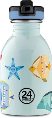 Productafbeelding van Lekvrije Drinkfles voor Kinderen met Rietje - 250 ml Roestvrij Stalen Waterfles