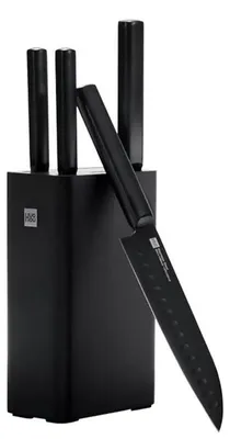 Produktbild von Küchenmesser Set, Antihaft, Edelstahl, Schwarz