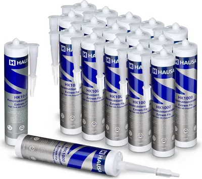 Produktbild von HAUSA High-Tack Montagekleber HK1000 Alleskleber starker 400 kg/10cm? 18 x 290ml