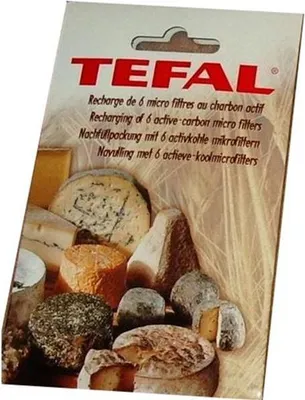 Image de TEFAL Lot de 6 filtres de rechange pour cave à fromage sans odeur 9182210 noir