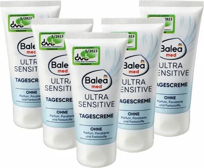 Produktbild von 5 x  Balea MED - Tagescreme / Gesichtscreme Ultra Sensitive (5 x 50 ml)