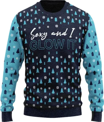 Produktbild von JAP Christmas y and i Glow it mit LED Lampe - Lustiger Hässlicher Weihnachtspullover Für Damen und Herren Ugly Christmas Sweater - 3XL