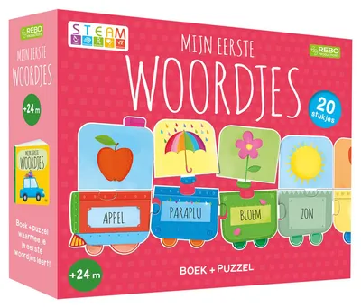 Image de Rebo Woordjes - Livre + puzzle train