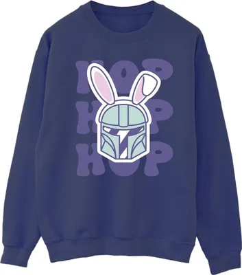 Produktbild von Star Wars - "The Mandalorian Hop Into Easter" Sweatshirt für Herren BI46745 (XL) (Marineblau)