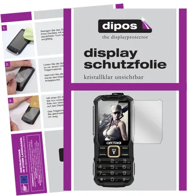 Produktbild von 2x Schutzfolie für Rugum T9900 klar Displayschutzfolie Folie Display Schutz