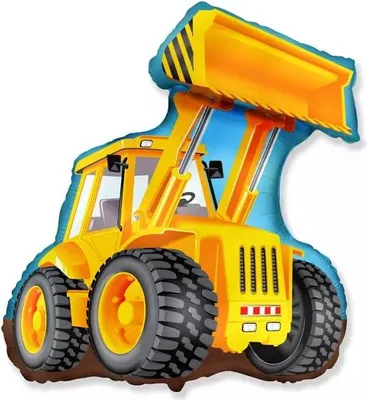 Immagine prodotto di Pallone in foil escavatore, cantiere, giallo, 62cm Flexmetal