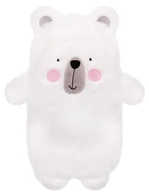 Produktbild von Wärmflasche 1 Liter 3D Tier Bär Plüsch Fleece Bezug Gummi