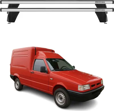 Produktbild von Menabo Dachträger Grundtäger für Fiat Fiorino 1987-2007 75kg Alu Silber 2 tlg