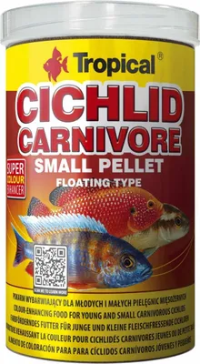 Produktbild von Tropical Cichlid CARNIVORE Pellet S, 1000 ml