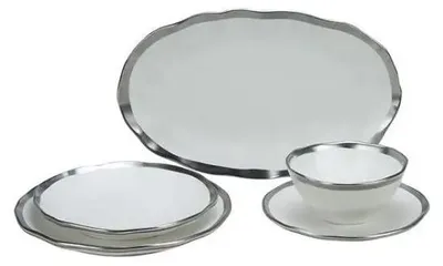 Produktbild von Bricard - Geschirrset - Dole - 25-teilig - Porzellan - Weiß-