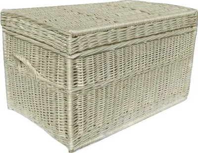 Zdjęcie produktu dla WikliBOX - Wiklinowa skrzynia na zabawki ecru - 70x44x44cm