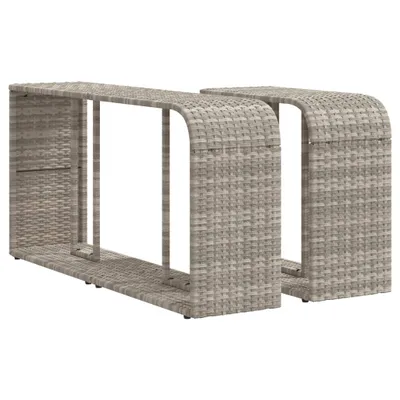 Obrázek produktu pro vidaXL Outdoor-Rgale 2 Stk. Hellgrau Poly Rattan