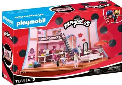 Image de PLAYMOBIL Miraculous Chambre de Marinette, 71334, 73 pièces, Dès 4 ans