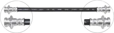 Produktbild von Bremsschlauch 265 mm INN M10x1.0 INN M10x1.0 A.B.S. für SUZUKI JIMNY