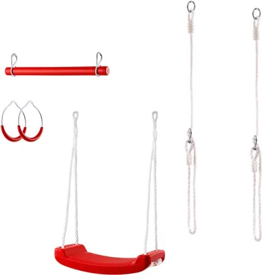 Produktbild von Schaukel-Turngeräte-Set Turnstange Kinderschaukel Reckstange Turnringe Trapez