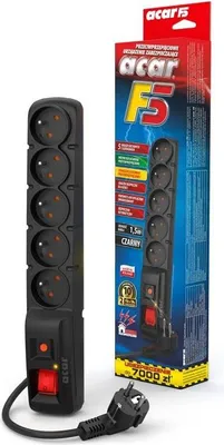 Obrázek produktu pro ACAR F5 VOLTAGE FILTER černý 1,5 m