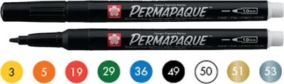 Produktbild von SAKURA Permanent-Marker Permapaque fein weiß