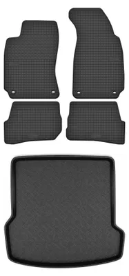 Produktbild von Gummimatten + Kofferraumwanne für Volkswagen Passat B5 1996-2001 (Kombi) – Schwarz, passgenau – Wielganizator