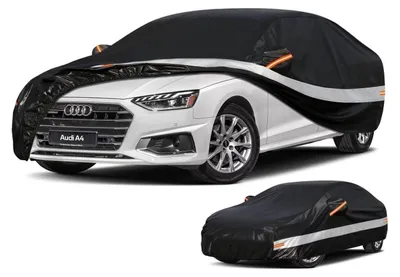 Obrázek produktu pro Autopokrov pro Audi A4, sedan/kabriolet, modely B7, B8, B9 (2007-2025), 100% vodotěsný, ochrana proti UV záření, černá barva