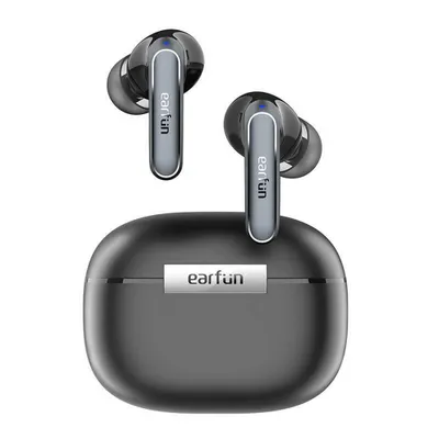 Produktbild von Bezdrátová sluchátka EarFun Air2, TWS, Bluetooth 5.3, 40mAh x2 (sluchátka), 400mAh (nabíjecí pouzdro), IPX7, černá