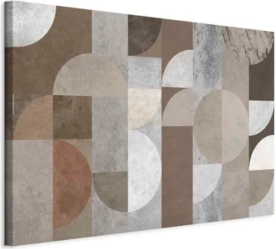 Produktbild von Vliesstoff Leinwandbild - Figures Dance (1 Part) Wide 90x60 cm Abstrakt n-A-1426-b-a