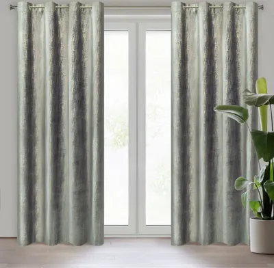 Produktbild von Vorhang marsala silber 140x250 cm  Ösen Ösenvorhang
