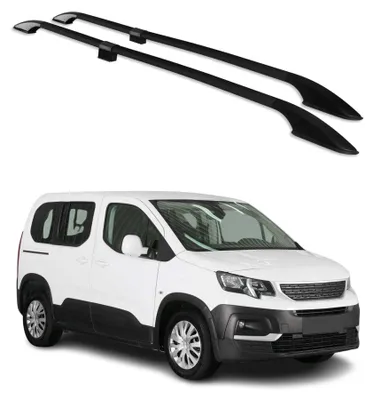 Obrázek produktu pro Podélné střešní nosiče pro Peugeot Rifter 2019-2025 L1 hliník černý