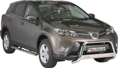 Image de Marchepieds Latéraux pour Toyota RAV4 XA40 2013-2015 Acier Inoxydable Noir