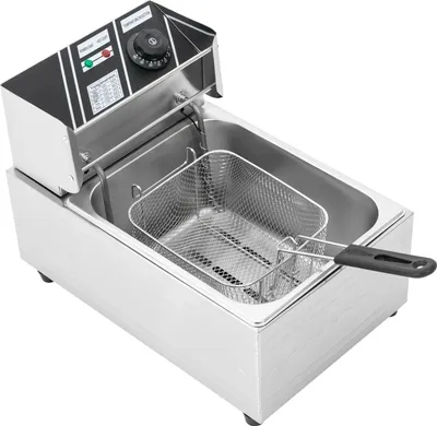 Obrázek produktu pro Gastro fritéza – elektrická fritéza – velká kapacita – nerezová ocel – stříbrná
